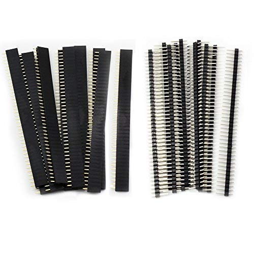 EPICTAC 10 Pcs Male and Female 40 Pin 2.54 mm Single Row Straight Pin Header Connector (B09ZPVKZMB) Amazon Price History, Amazon Price Tracker
