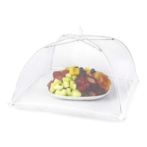 Protetor para Alimentos | 40 cm | Tela Anti Moscas Retrátil Protetora De Alimentos Grande Renda Tule