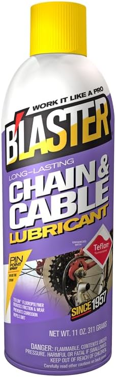 B'laster 16-CCL Long-Lasting Chain and Cable Lubricant, 11 oz, Multi