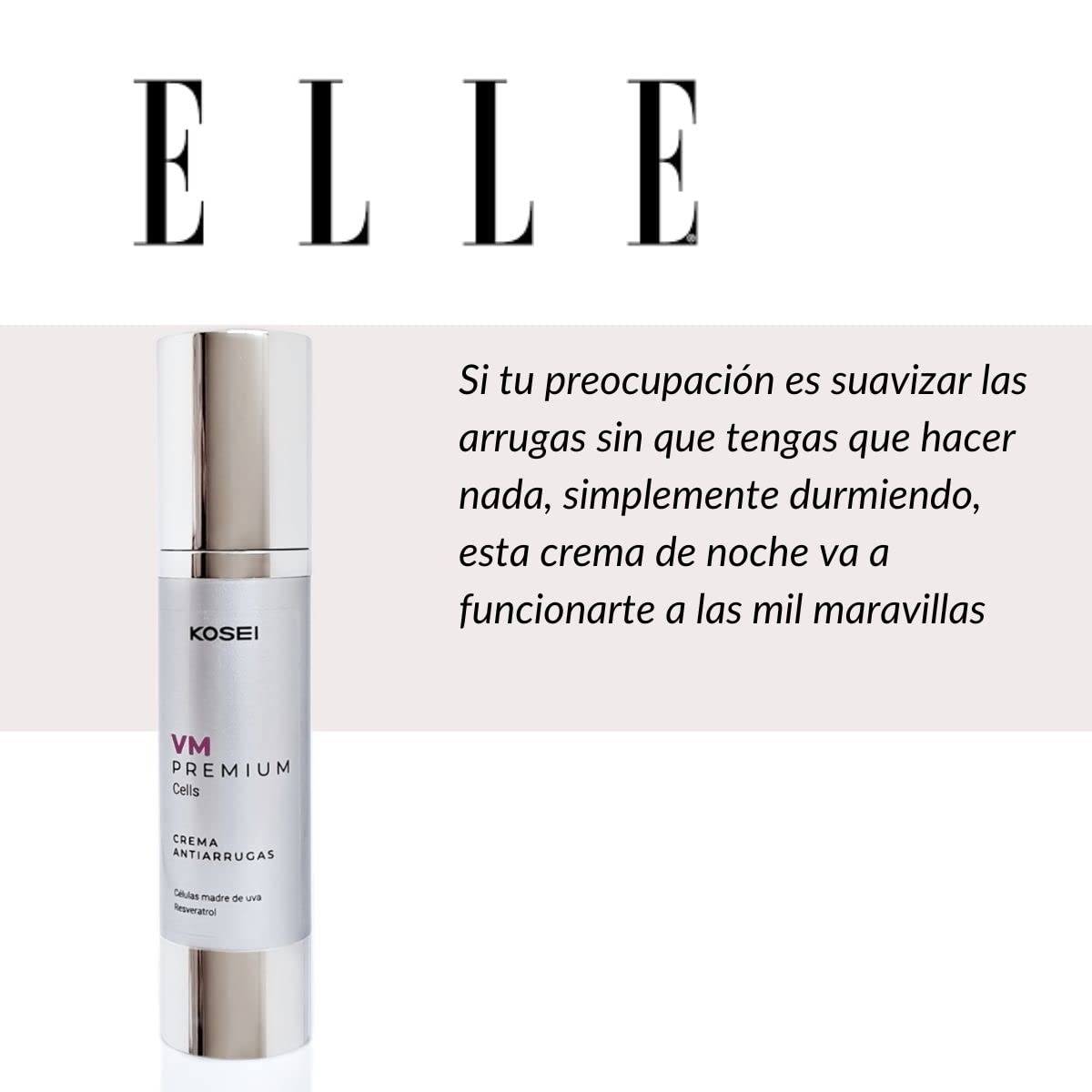 KOSEI | Crema Antiarrugas Mujer y Hombre | Crema Arrugas | Reduce las Arrugas y Reafirma la Piel | Crema Antiedad Hombre y Mujer | Aporta Hidratación y Elasticidad | Skincare | 50ml