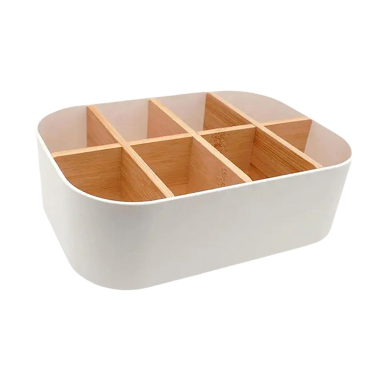 THE STYLE SUTRA Desktop Storage Organizer Stationery Organizer for Dorm Living Room Tabletop White-picture-13