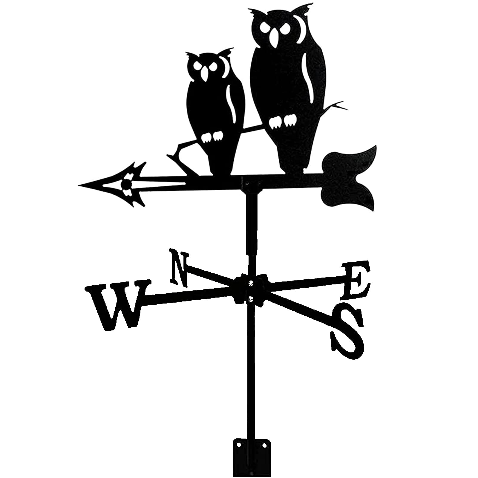 TAXXII wind vane Weather Vane Metal Weathervane with Roof Mounted Wind Garden Direction Indicator Decorations for Outdoor Farm Yard Gazebo Measuring Tool (D)