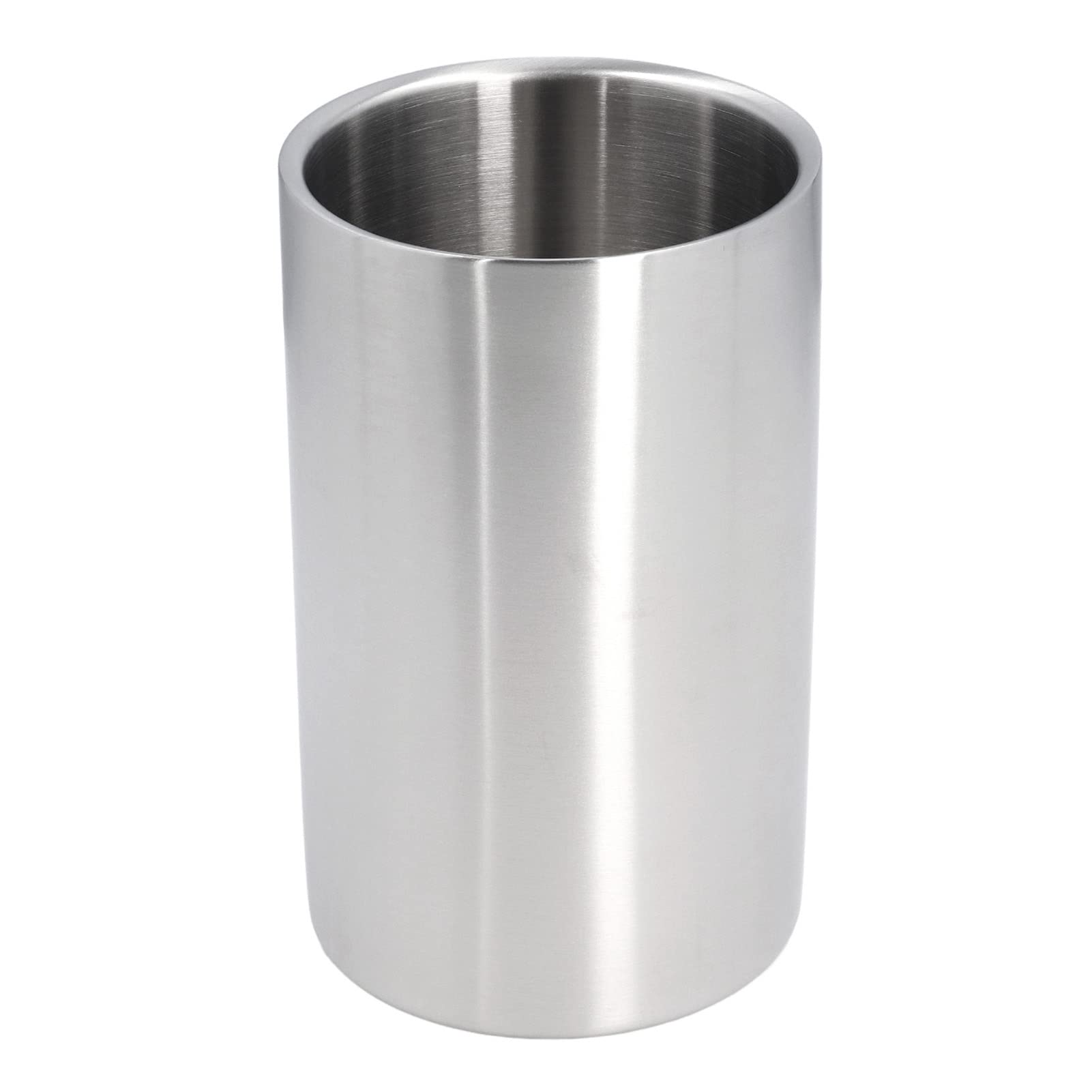 Wine For Bottles, Wine Double Stainless Steel Slim Straight Shape Slim and Compact Champagne Bucket For Family, Bar, Coffee Shop, Restaurant