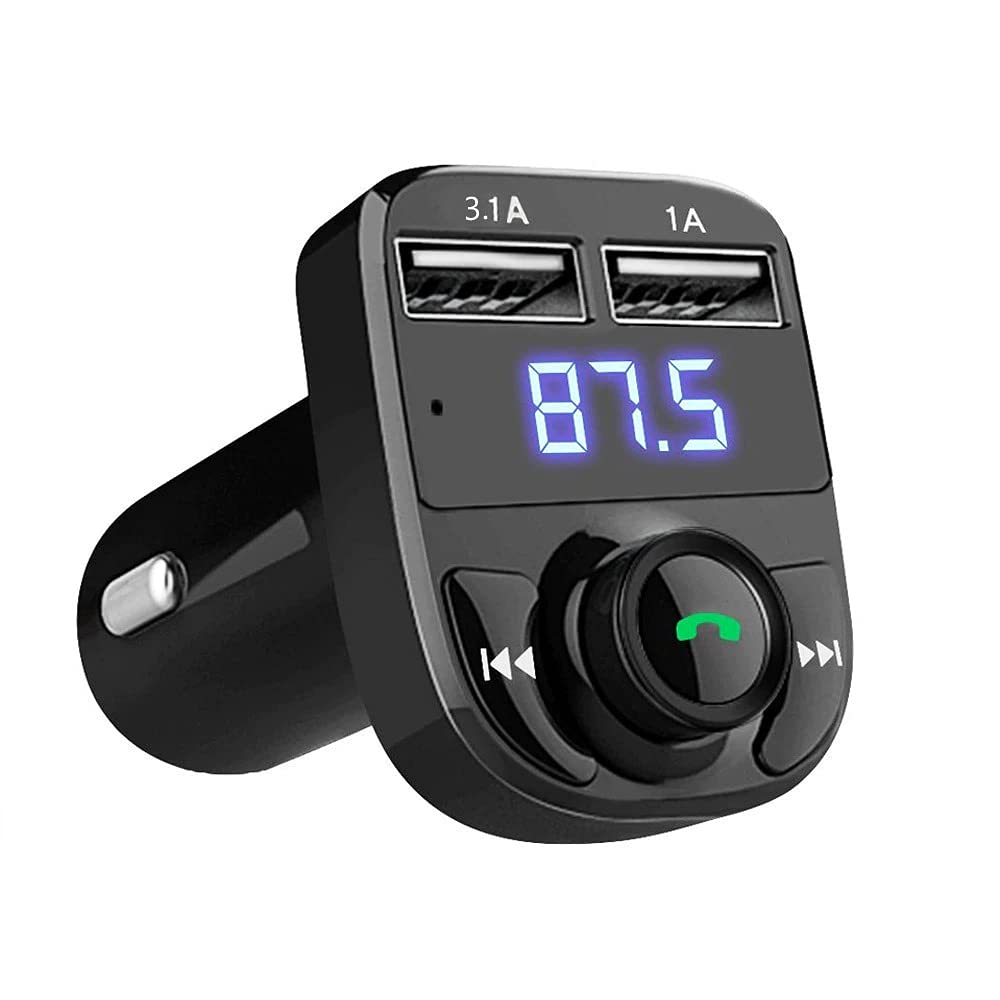 Kit inalámbrico Bluetooth manos libres del coche del transmisor de FM MP3 del reproductor dual USB cargador