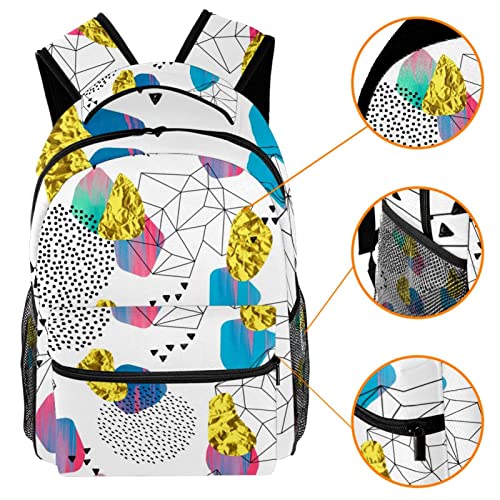 Sac à dos léger de voyage multicolore et confortable en taille unique