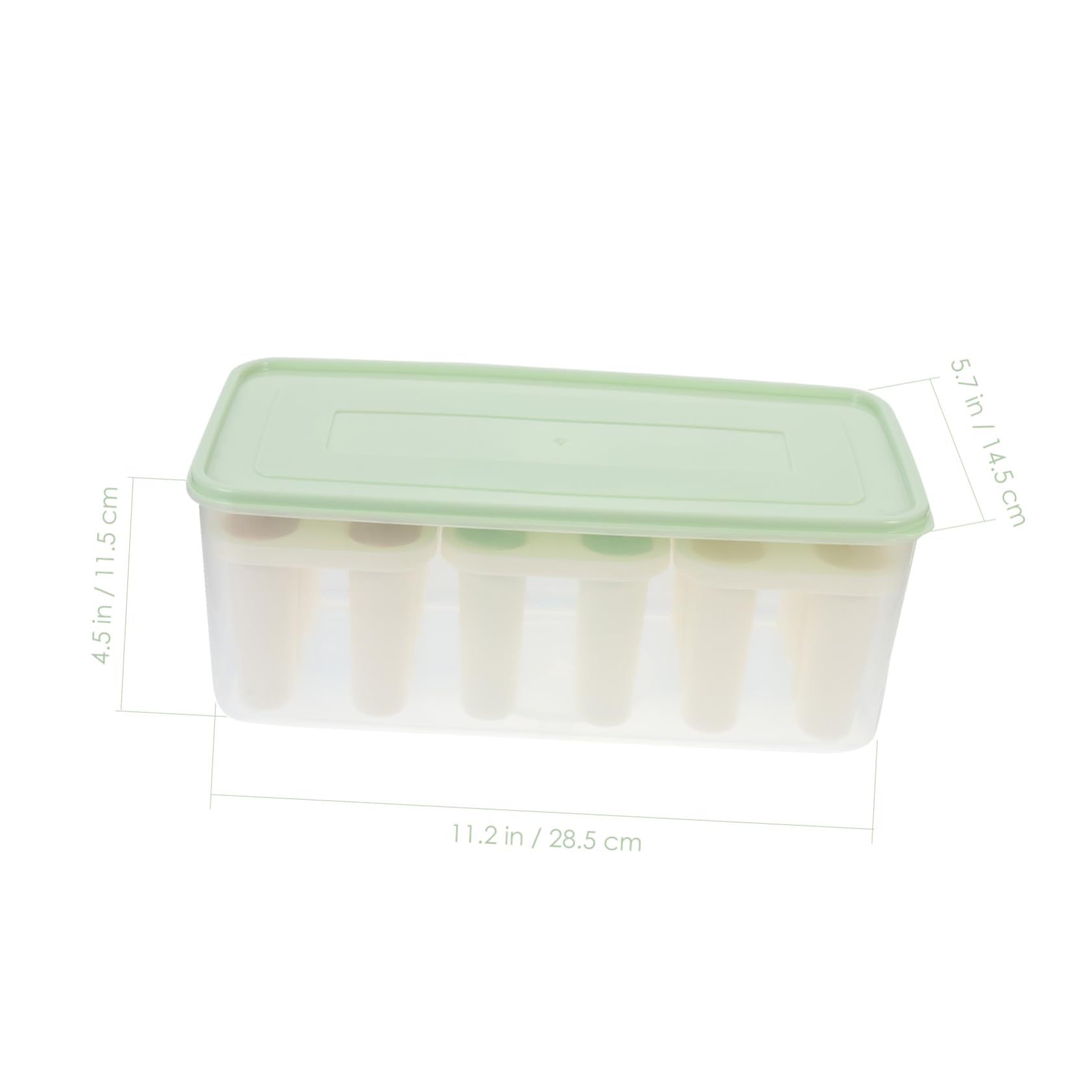Moule à Glace Pop 3, 3 L en Pp Vert Couvercle, 1 Set
