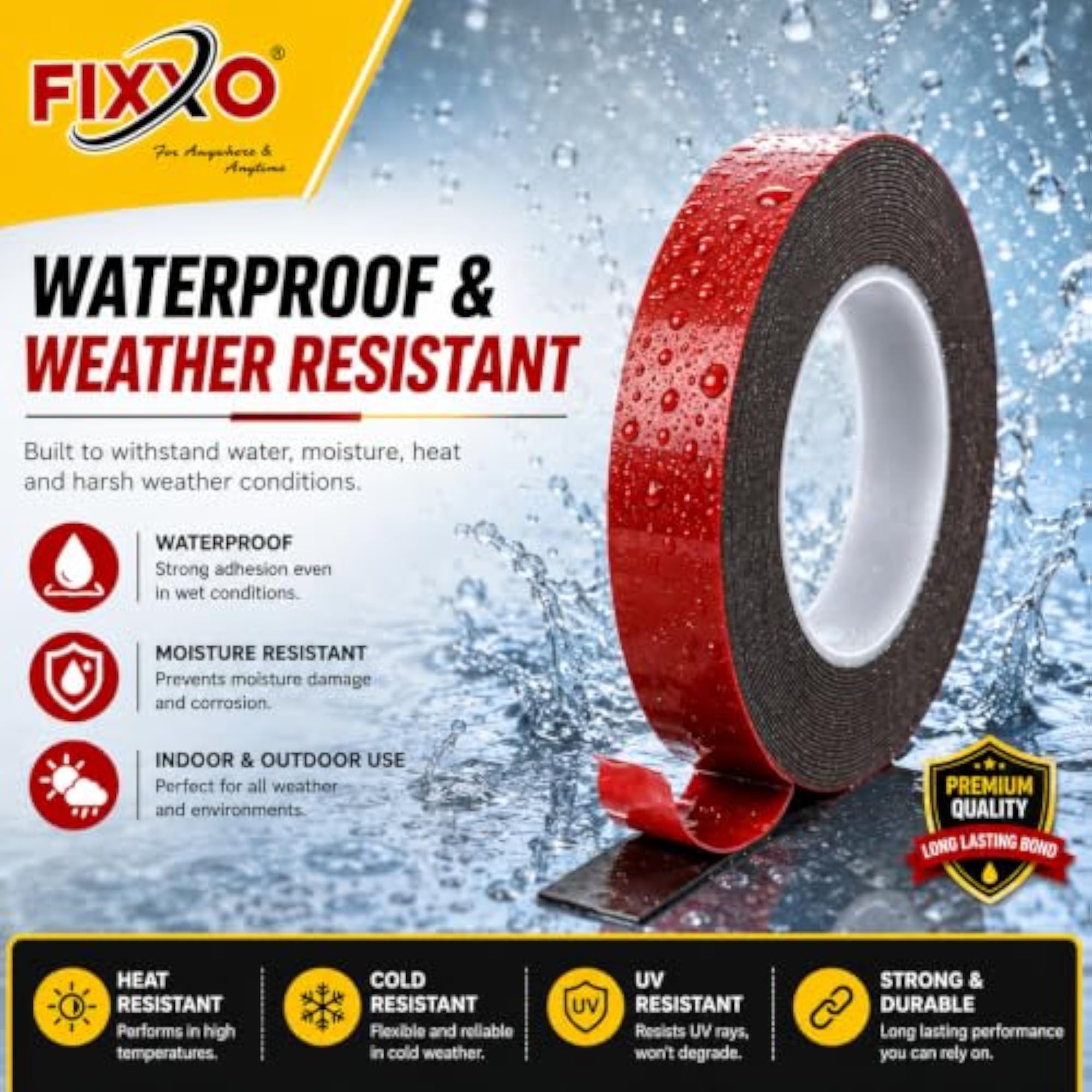 Ultra Strong Double Sided Foam Mounting Tape