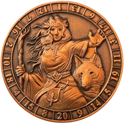 Goliath Coins - d20 Female Druid Dice Coin