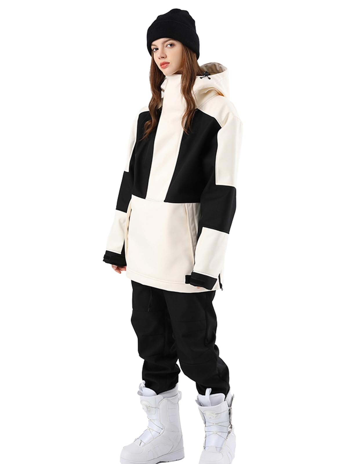 Homme Femme Combinaison de Ski, Ensemble de Vestes et Pantalons de Ski Pour Femme, Combinaison de Ski Hommes Mode Casual Épais Chaud Snowboard Skisuit