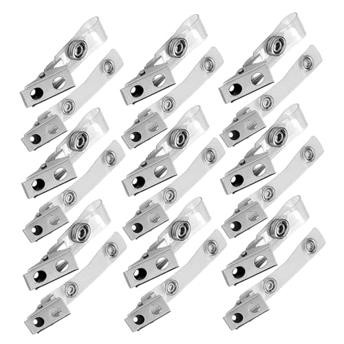 Étiquette nominative stable avec le porte-badge métal DOITOOL 250 pièces et cordon