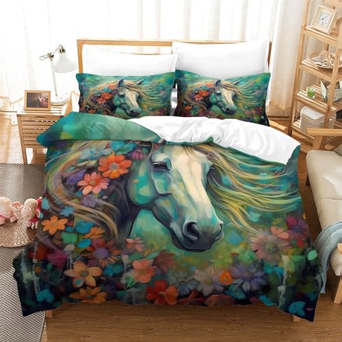Housse de couette en microfibre imprimé animal 3D haute définition