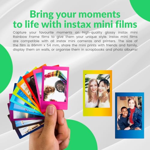 FUJIFILM INSTAX Mini Instant Rainbow Film, 20 Sheets, Compatible with INSTAX Mini Cameras and Printers - image 7