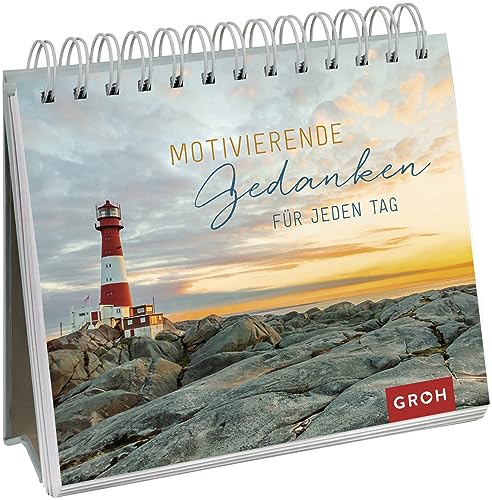 Motivierende Gedanken für jeden Tag: Spiralaufsteller | Gute Laune und Motivation für jeden Tag, ob im Büro oder Zuhause (Geschenke für mehr Lebensfreude, Glücksgefühle und Achtsamkeit im Alltag)