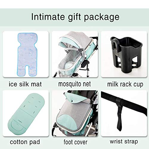 Kinderwagen Kinderwagen Carriage Wandelwagen Peuter Wandelwagen 3 In 1, Pasgeboren Wandelwagen Kinderwagen Hoog… - Afbeelding 6