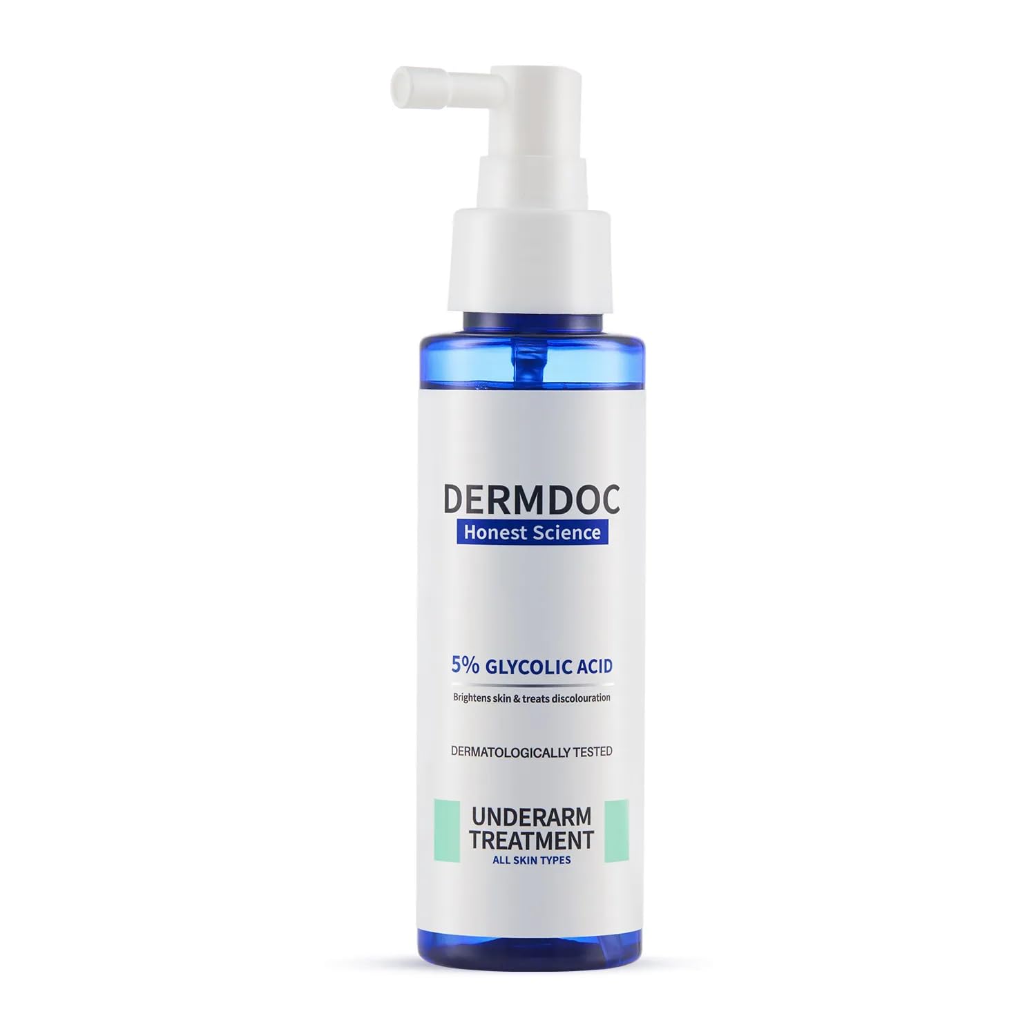 DERMADOC 5% Glycolic Acid Underarm Reduce Pigmentation Spray | Exfoliating & Brightening I MultiPurpose Spray for Hyperpigmentation, Dark Spots, Dark Neck, Dark Underarms & Strawberry Legs (100ml)
