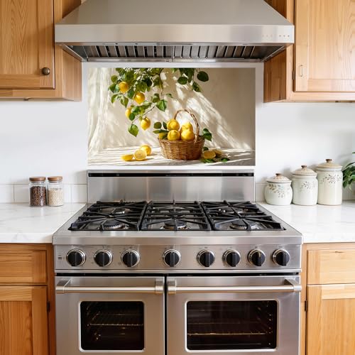 Image of Lemon Tree Basket Kitchen Backsplash Peel and Stick, 30x16 in