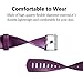 iGK Replacement Bands Compatible For Fitbit Charge 2, Adjustable Replacement Bands with Metal Clasp Classic Edition Plum Large