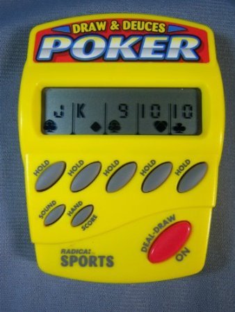 Radica Sports DRAW & DEUCES ELECTRONIC HANDHELD Game (1999)