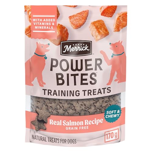 Merrick Power Bites Salmon Recipe Treats, 170 g (Pack of 1)