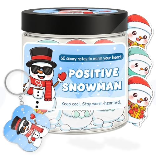Positive Snowman Jar – 60 Uplifting Christmas Affirmation Cards, Holiday