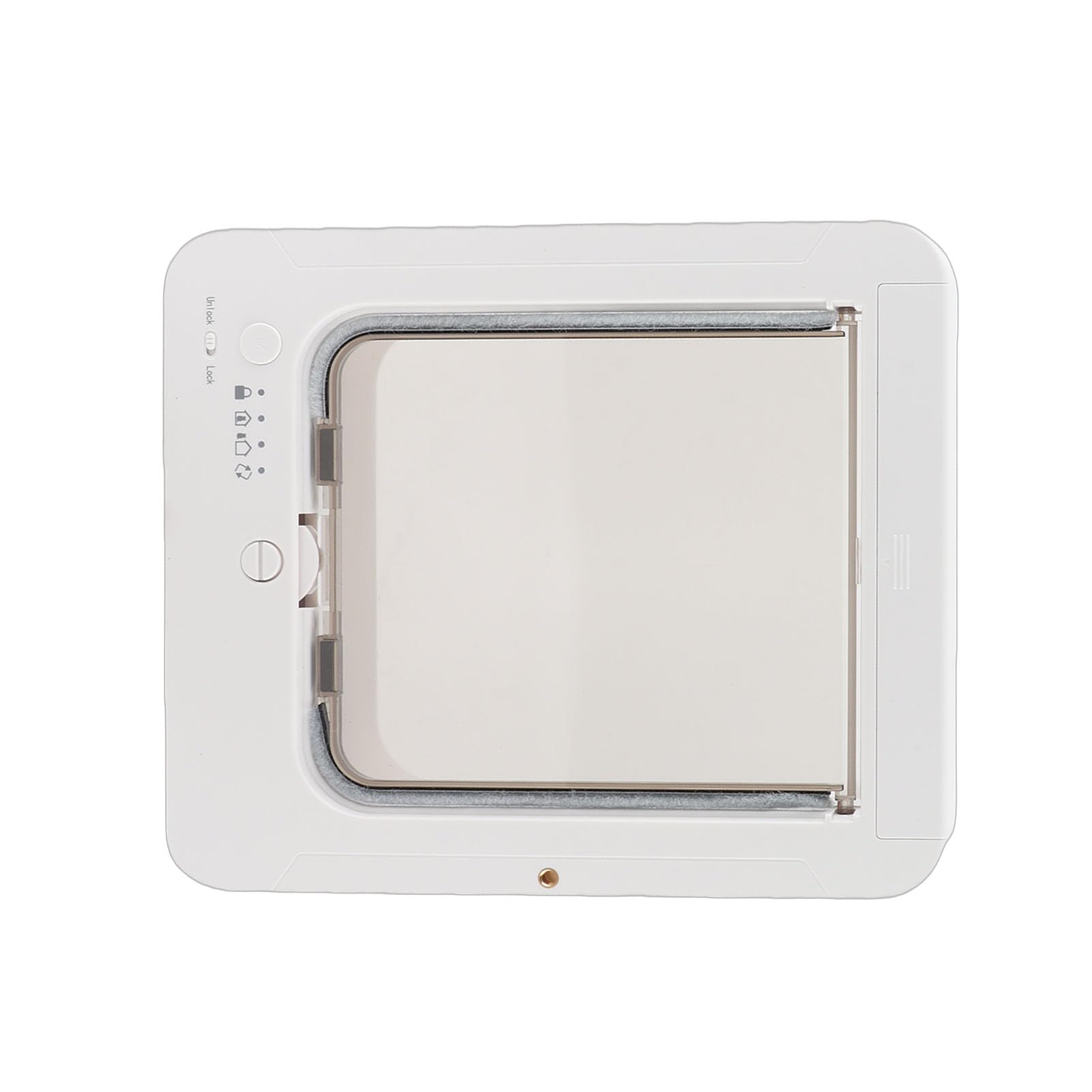 VBESTLIFE Puerta Inteligente para Gatos, Puerta Automática para Gatos con Sensor Activado por Collar, Selectiva para Mascotas para Acceso Interior y Exterior, Cerradura de Doble Dirección,