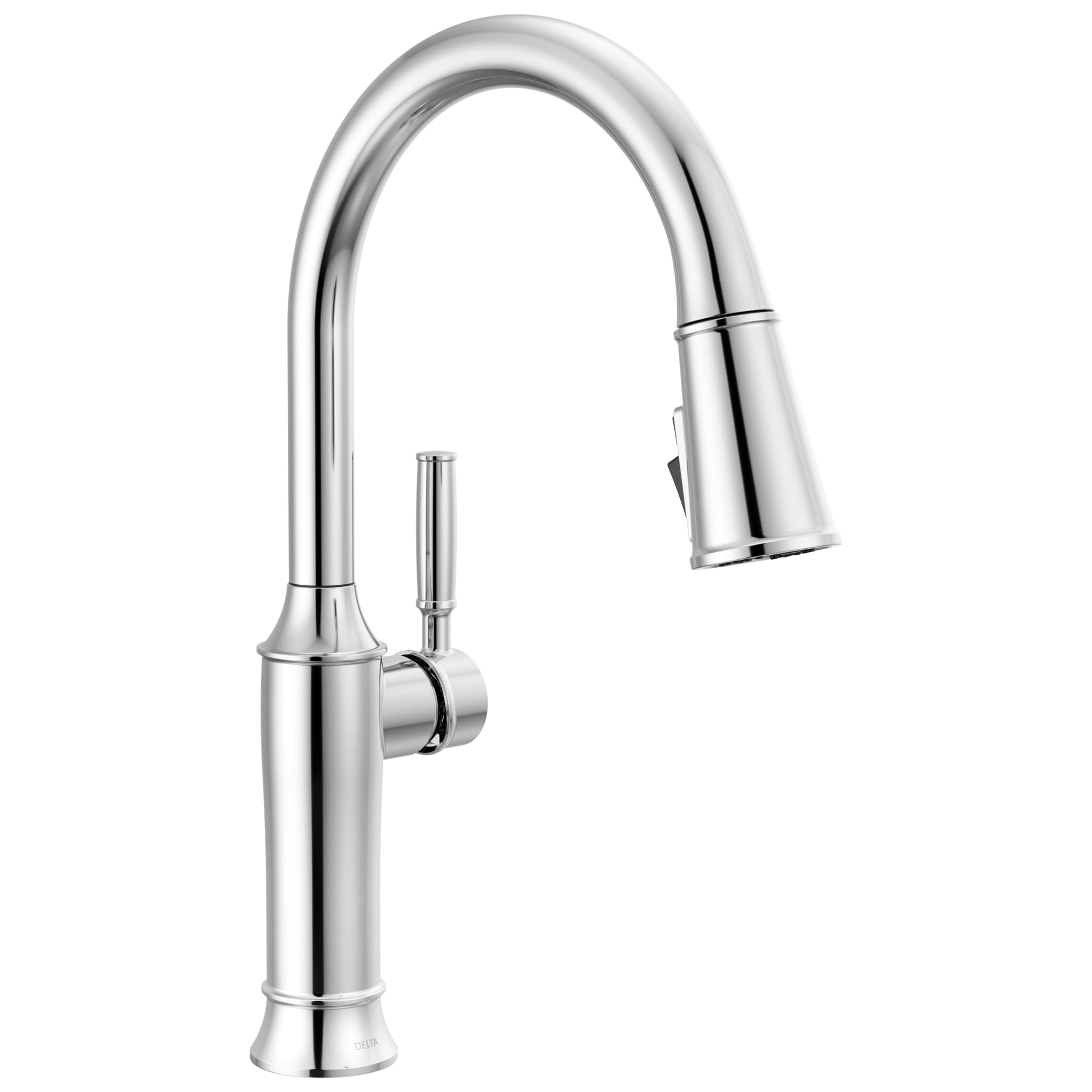 Delta Renaldi Kitchen Faucet with Pull Down Sprayer, Chrome Kitchen Sink Faucet, Delta ProClean Kitchen Faucet, Pull Down Kitchen Faucet, Lumicoat