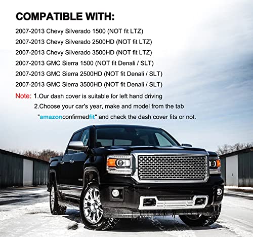 Dash Cover Mat for Silverado 2007-2013