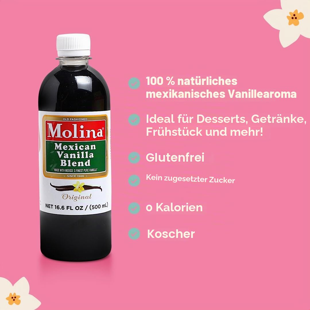 Molina Vanille | Mexikanischer Vanilleextrakt (497 ML)
