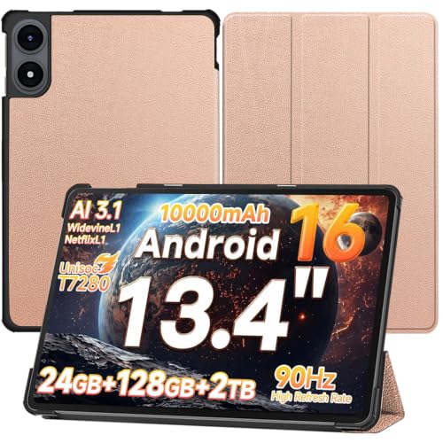 For BMAX I14 �P�[�X Bmax �^�u���b�g Android 16 13.4�C���` 2026�V�o��p�ی�P�[�X �O�܂� �}�O�l�b�g�J�� �X�^���h �X���[�v�@�\�t�� �����h�~ �X�^���h�@�\ ���^ �ϏՌ� ���y�� �ی�J�o�[ (���[�Y�S�[���h)