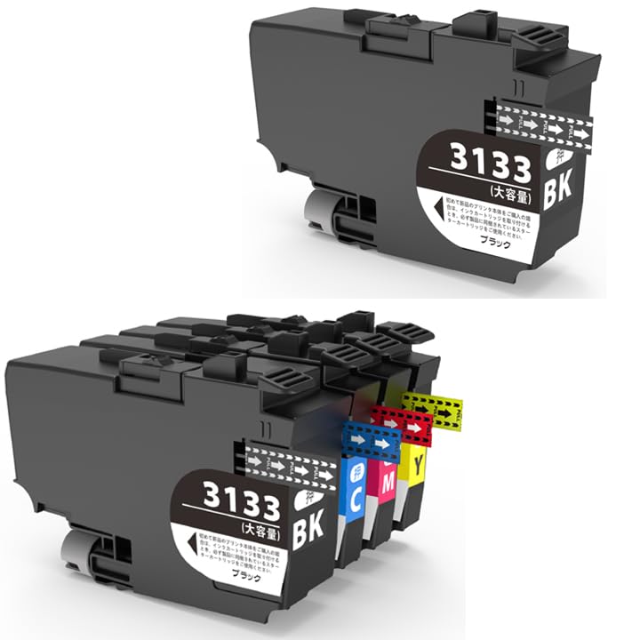 Amazon.co.jp: ブラザー プリンターインク LC31334色セット+黒1本