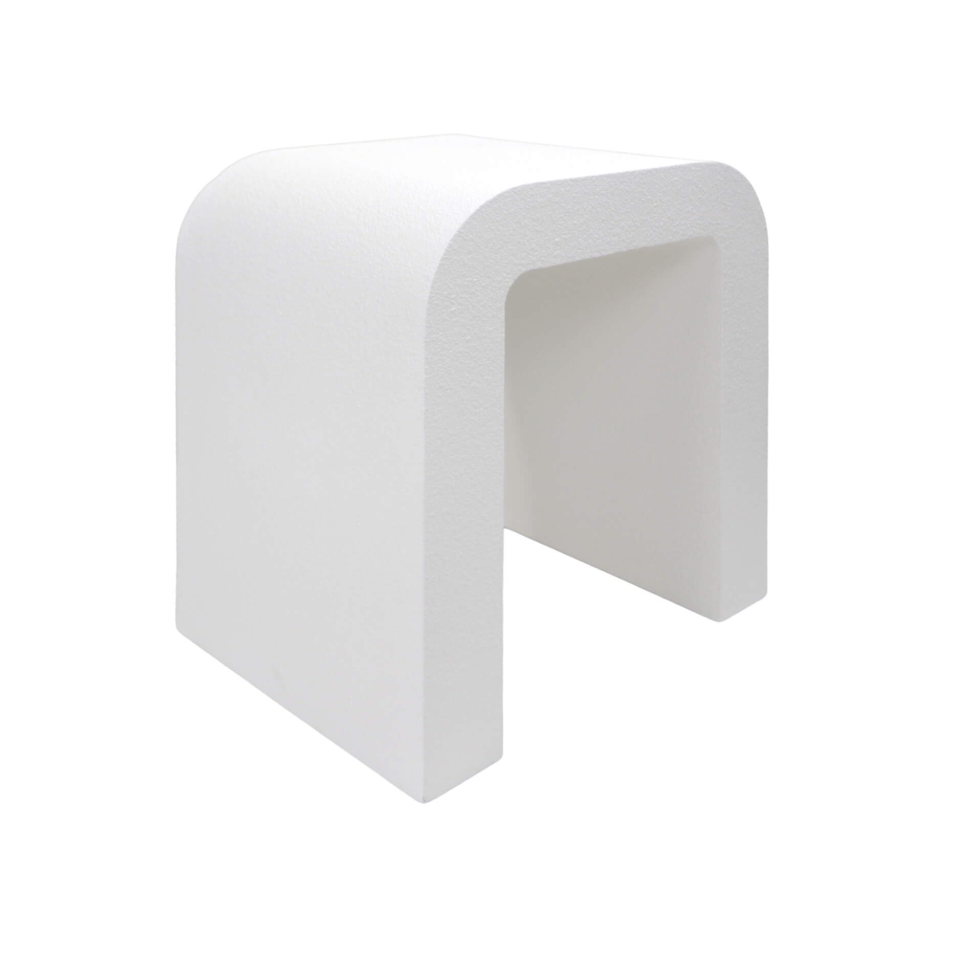 Rebecca Mobili Mesa de Centro, Mesa Decorativa para Salón, Blanca en MDF, Diseño Moderno – Medidas AxANxFON: 45 x 40 x 30 cm – Art. RE7274