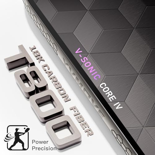 Image of USAPA Approved Pickleball Paddle 6-Layer T800 Carbon Fiber 16mm Thermoformed Pickleball Racket with High Spin & Extended Grip, Professional Pickleball Paddle for Control and Power