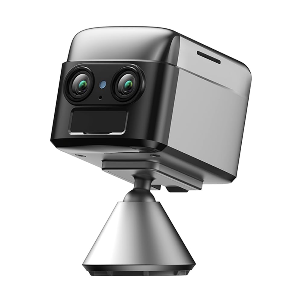 Mini Telecamera 4G con Batteria Integrata, Visione Notturna IR 4K, Basso Consumo Energetico, Rilevamento del Movimento, Telecamera di Videosorveglianza