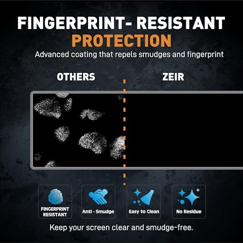 Image of ZEIR MATTE Screen Protector Compatible with MAHINDRA XUV 7XO 2026+ Models - 12.3 Inch Triple Screen Long Display Guard Dashboard Touchscreen Accessory (NO Adrenox+ Badge Cutout) [Not Tempered Glass]