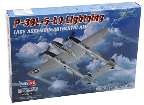 Maquette d'avion Lightning P-38L-5-LO Hobby Boss en kit facile à assembler