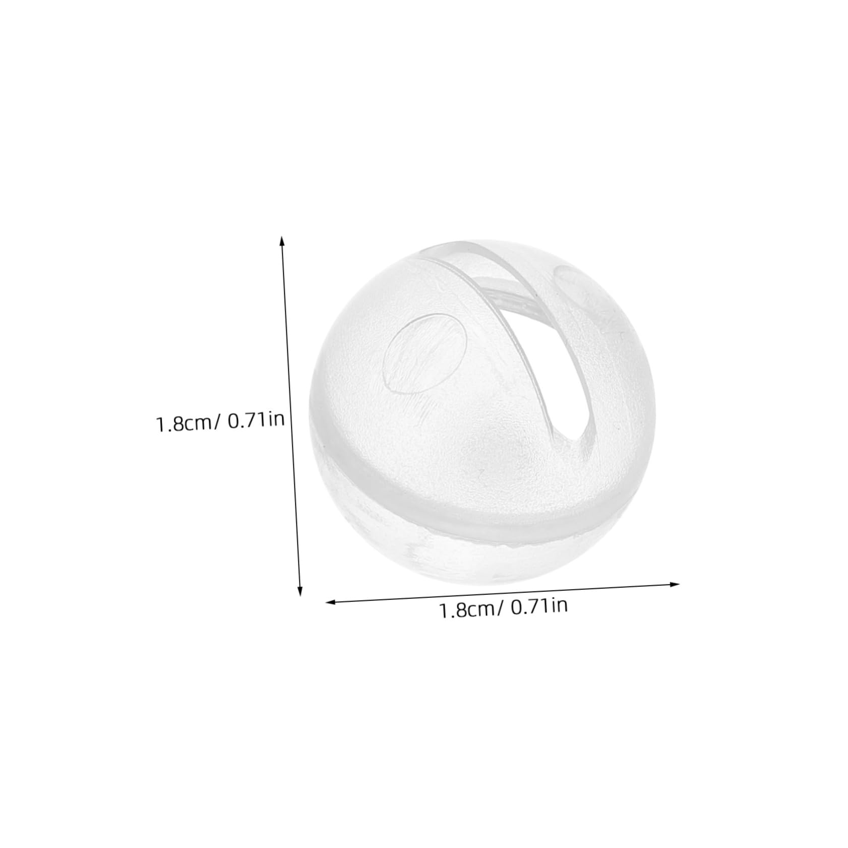 Sosoport 30Pcs Rattle Box Repair Clear Squeakers Rattle Balls for Pet Noise Maker Inserts Plastic Rattles with Ringing Bells for Puppet