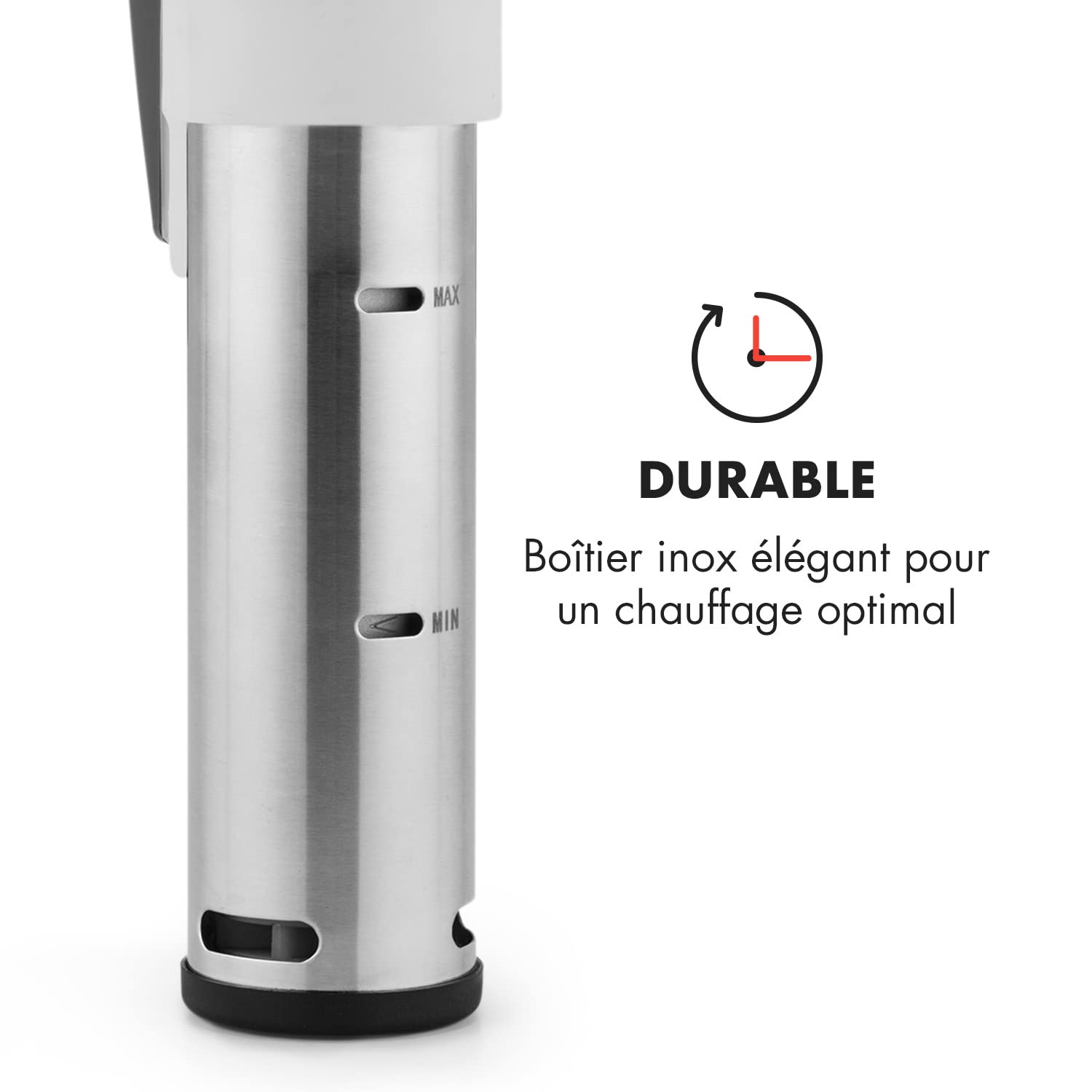 Klarstein QuickStick Mixeur plongeant sous vide (1 300 W, 20 litres, thermostat, minuteur, réglage de la température, écran LCD, bleu et noir