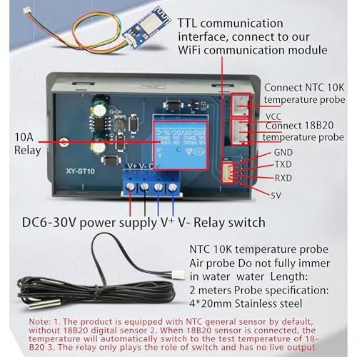 Régulateur de température industrielle double mode chauffage refroidissement étanche IP67