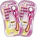 BIC Soleil Easy Kit de Maquinillas para Mujer - Paquete de 2 Mangos y 8 Recambios