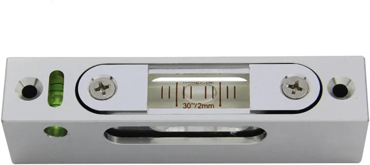 1pc High Precision Magnetic Strip Spirit Level Bubble Three Windows To Observe Horizontal Bubble Frame Level(B)