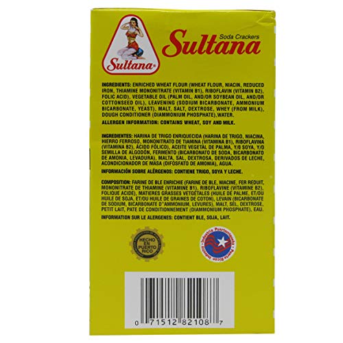 SULTANA - Puerto Rico's Famous Soda Crackers by Royal Borinquen - 7 oz Box (Count of 2) - Thumbnail 3