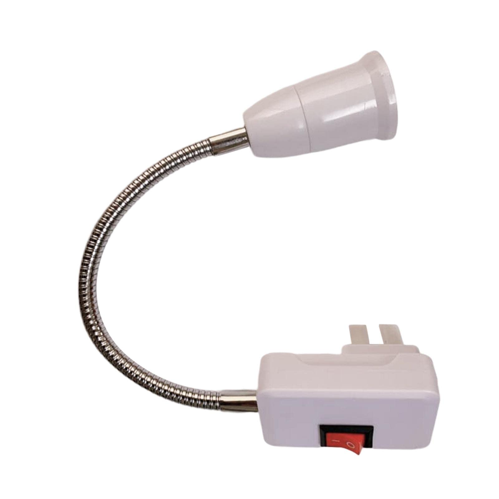 E27 Flexible Clip on Switch LED Light Lamp Bulb Holder Socket Converter-image-17