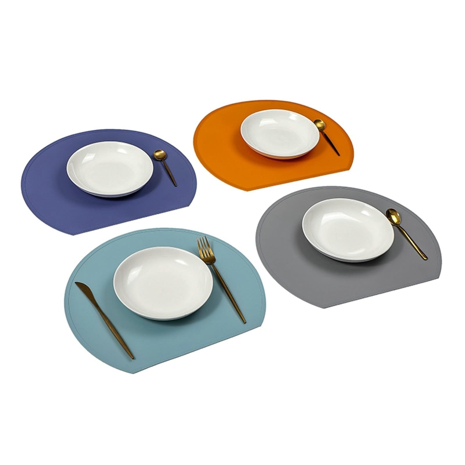 Placemat - Juego de 4 mesas (38 x 33 cm), color verde menta