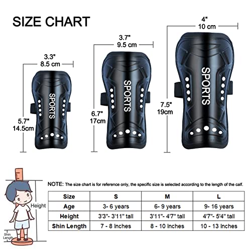 Mypre Soccer Shin Guards Pads with Socks Gear for Soccer 3,4,5 Year Old and Up Little Girls Boys Kids Child Youth Toddler Teenagers - Thumbnail 2