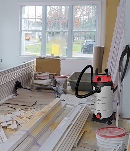 MT MALATEC Aspirateur industriel - Réservoir en acier inoxydable - 1800 W - 40 l - Tuyau de 3 m - Aspirateur industriel avec ou sans sac - 9071 - Image 4
