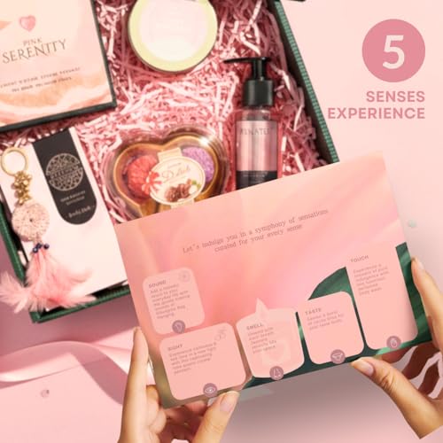Image of 5 Senses Co. Luxury Gift Set for Women | Pack of 5 Gifts | Mothers Day Gift | Gift Hamper for Wife, Sister, Girlfriend, Mother | For Birthday , Anniversary, Rakhi & All Special Occasions | Consist of Candle, Luxurious Body Wash, Jewellery & More