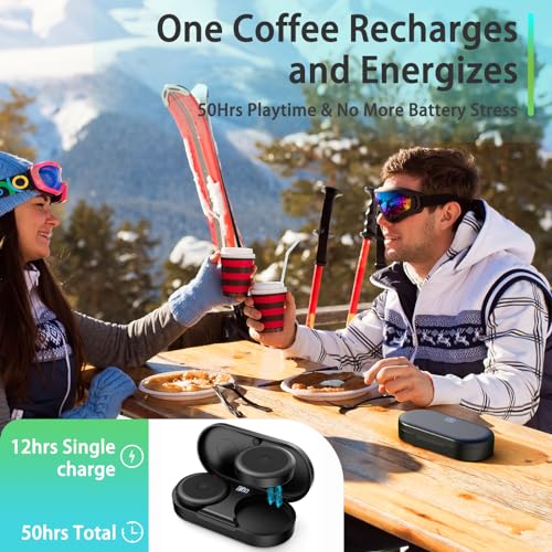 Image of Kalence Ski Helmet Speakers, Wireless Stereo Skiing Headphones, True Wireless Bluetooth Drop-in Headphones with Easy Control Buttons and Built-in Mic for Snowboarding, Motorcycling, Audio Ready Helmet