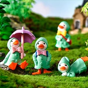 Diybravo Miniaturowe Figurki Kaczki 4 sztuki