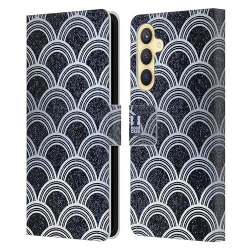 Funda Samsung Galaxy S23 FE 5G anticaídas con tapa de cuero texturizada y ranuras