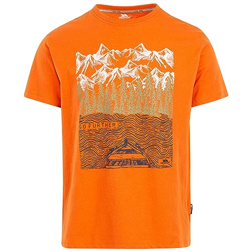 Trespass - Camiseta Austin para Hombre (L) (Zanahoria)